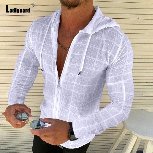 Ladiguard-Trend-2021-Hoodie-Shirt-Patchwork-Zipper-Men-Summer-Casual-Plaid-Top-Solid-White-Blouse-Mens.jpg